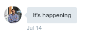 Mo’s initial message when things started happening