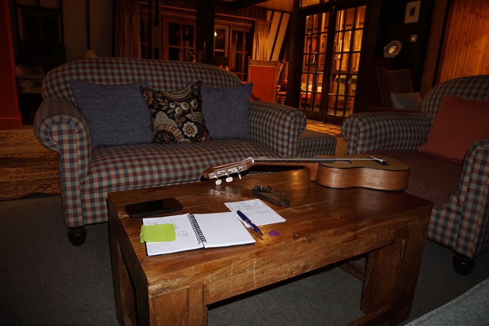 The hotel lounge area